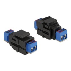 Delock - Modul - 2pinový terminální blok - černá