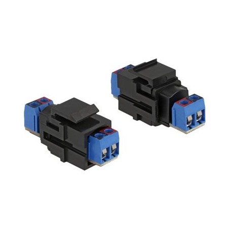 Delock - Modul - 2pinový terminální blok - černá