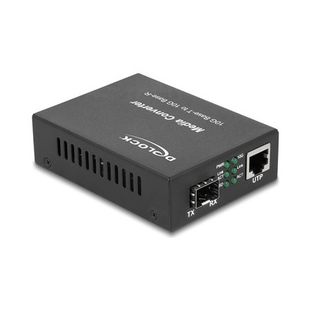Delock - Konvertor médií s optickými vlákny - 10GbE - 1000Base-T, 10GBase-R, 2.5GBase-T, 5GBase-T - SFP+ / RJ-45