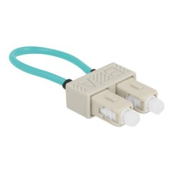 Delock - Loopback adapter - SC nekolik režimu (M) - optické vlákno - 50 / 125 mikron - OM3 - béžová, vode - barva