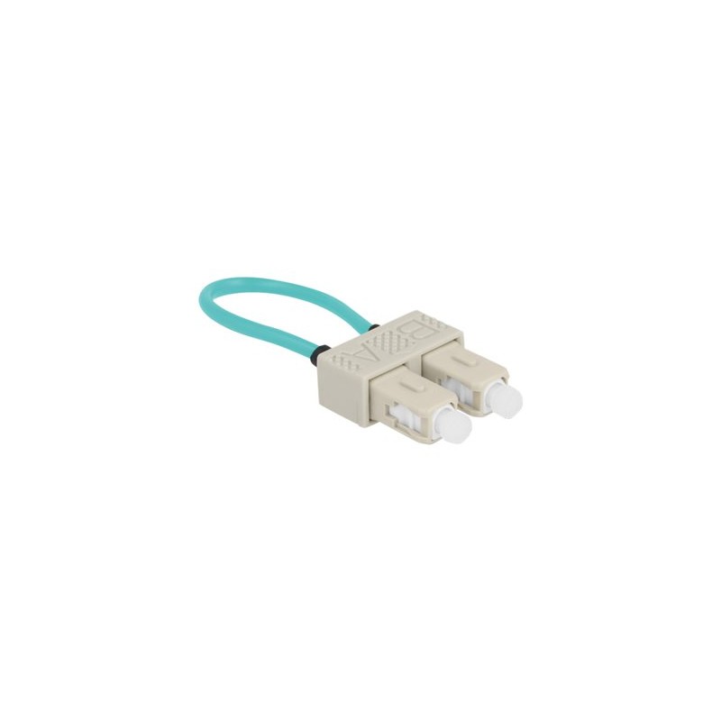 Delock - Loopback adapter - SC nekolik režimu (M) - optické vlákno - 50 / 125 mikron - OM3 - béžová, vode - barva
