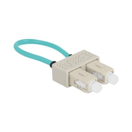 Delock - Loopback adapter - SC nekolik režimu (M) - optické vlákno - 50 / 125 mikron - OM3 - béžová, vode - barva