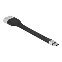 Delock - Vysoká rychlost - video adaptér - 24 pin USB-C s piny (male) do HDMI se zdírkami (female) - 14 cm - cerná