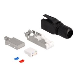 Delock - Síťový konektor - RJ-45 (M) - CAT 6a