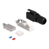 Delock - Síťový konektor - RJ-45 (M) - CAT 6a