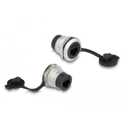 Delock - Zacvakávací modul - CAT6 s ochrannou krytkou proti prachu IP67 odolnou vůči prachu a vodě - RJ 45 - 1 síťová zás… 86967