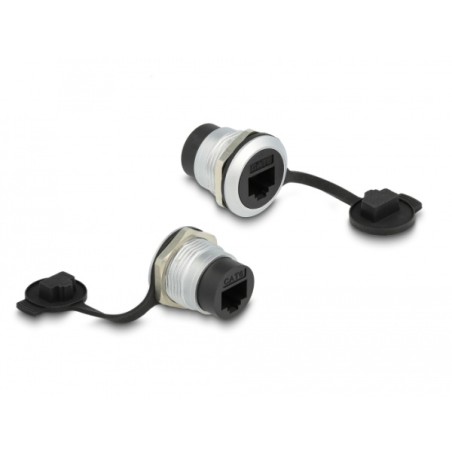 Delock - Zacvakávací modul - CAT6 s ochrannou krytkou proti prachu IP67 odolnou vůči prachu a vodě - RJ 45 - 1 síťová zás… 86967