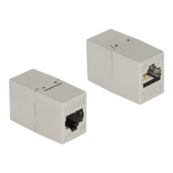 Delock - Síťový propojovací kabel - RJ-45 (F) do RJ-45 (F) - STP - CAT 6a