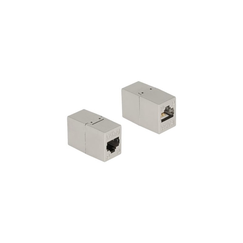 Delock - Síťový propojovací kabel - RJ-45 (F) do RJ-45 (F) - STP - CAT 6a