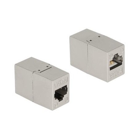 Delock - Síťový propojovací kabel - RJ-45 (F) do RJ-45 (F) - STP - CAT 6a