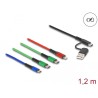 Delock - Kabel pouze pro nabíjení - USB, 24 pin USB-C s piny (male) do Micro USB typ B, Lightning, 24 pin USB-C s piny (male)