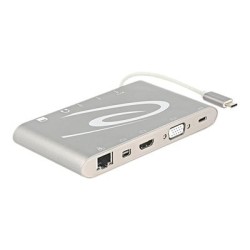 Delock USB Type-C 3.1 Docking Station 4K - Dokovací stanice - USB-C - VGA, HDMI, Mini DP - 1GbE