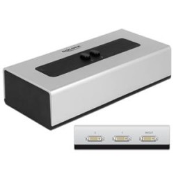 Delock Switch DVI 2 port manual bidirectional - Spínač monitoru - 2 x DVI - desktop