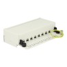 Delock - Propojovací panel - CAT 6 - RJ-45 X 8 - světle šedá, RAL 7035