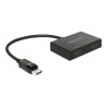 Delock Displayport 1.2 Splitter 1 x Displayport in 2 x HDMI out 4K - Rozdělovač video / audio - 1 x DisplayPort + 2 x HDMI