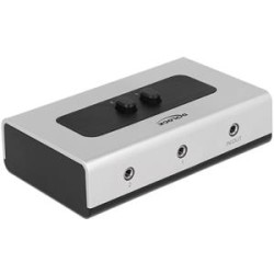 Delock Switch Stereo Jack 3.5 mm - Audio switch - 2 x zvuk - desktop