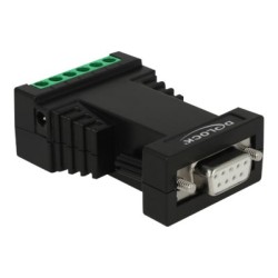 Delock Converter 1 x Serial RS-232 to 1 x Serial RS-422/485 with ESD protection 15 kV surge protection 600 W and 2.5 kV