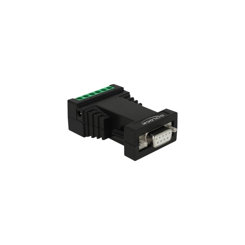 Delock Converter 1 x Serial RS-232 to 1 x Serial RS-422/485 with ESD protection 15 kV surge protection 600 W and 2.5 kV