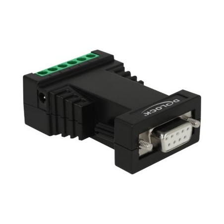 Delock Converter 1 x Serial RS-232 to 1 x Serial RS-422/485 with ESD protection 15 kV surge protection 600 W and 2.5 kV