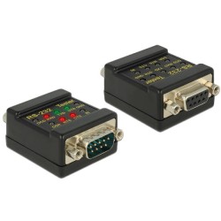 Delock RS-232 Tester DB9 female DB9 male - Testovací zařízení na síť