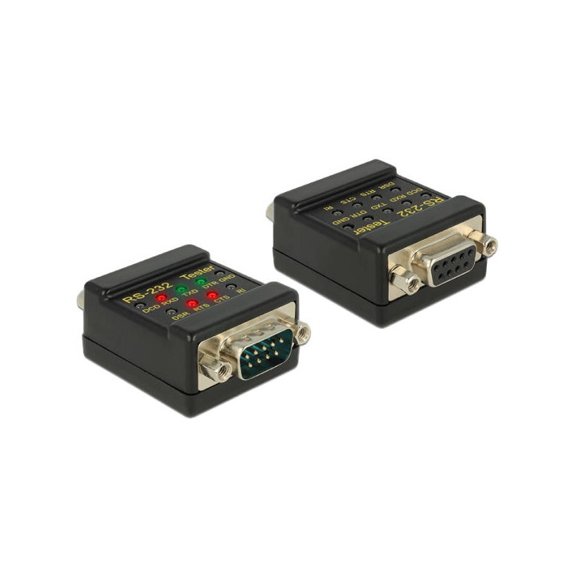 Delock RS-232 Tester DB9 female DB9 male - Testovací zařízení na síť