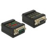 Delock RS-232 Tester DB9 female DB9 male - Testovací zařízení na síť