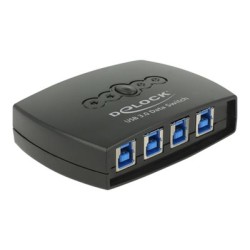 Delock USB 3.0 Sharing Switch 4 - 1 - USB periferní sharing switch - 4 x SuperSpeed USB 3.0 - desktop