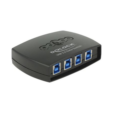 Delock USB 3.0 Sharing Switch 4 - 1 - USB periferní sharing switch - 4 x SuperSpeed USB 3.0 - desktop