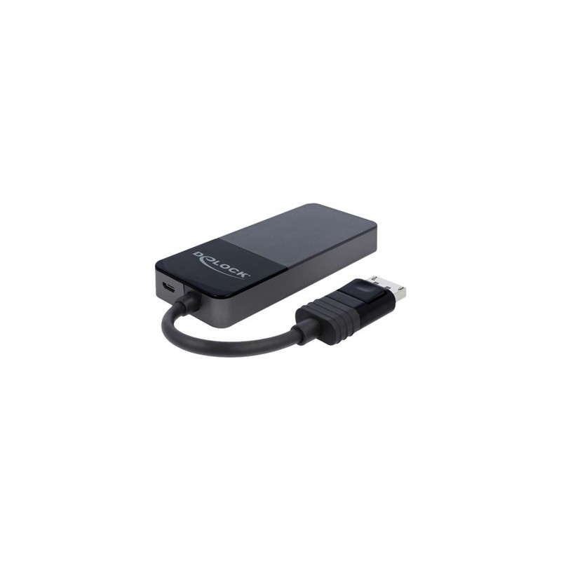 Delock DisplayPort 1.4 Splitter 1 x DisplayPort in 3 x DisplayPort out - Rozdělovač video / audio - 3 x DisplayPort - desktop
