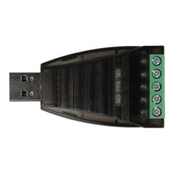 Delock - USB adaptér - USB (M) do terminál s 5 piny - 2500 V - černá