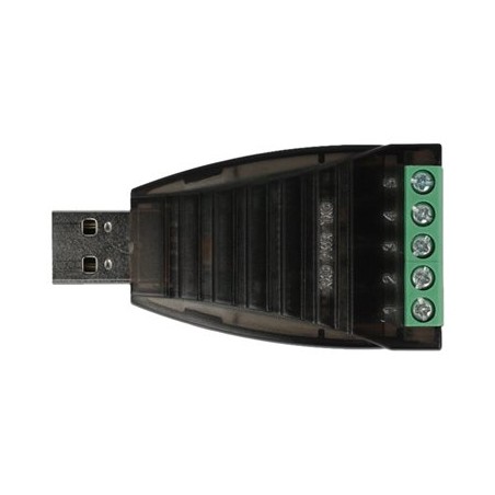 Delock - USB adaptér - USB (M) do terminál s 5 piny - 2500 V - černá