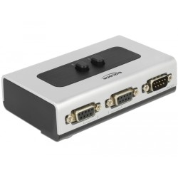 Delock - Přepínač - 3 x sériový - desktop, pro připevnění na zeď