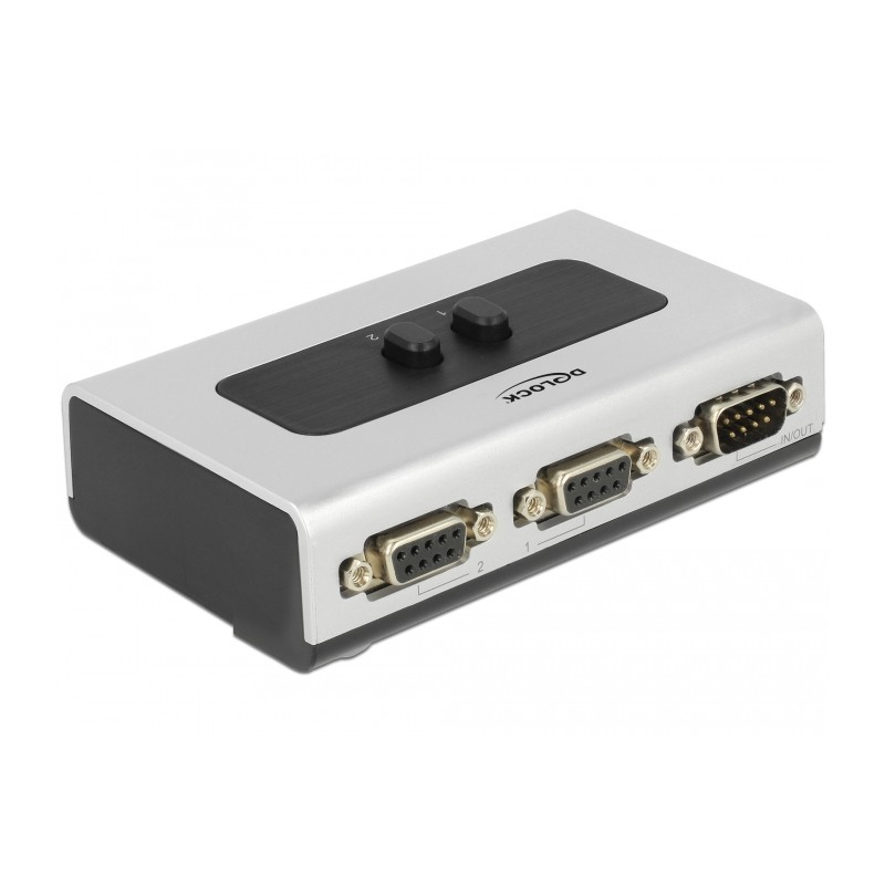 Delock - Přepínač - 3 x sériový - desktop, pro připevnění na zeď