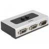 Delock - Přepínač - 3 x sériový - desktop, pro připevnění na zeď