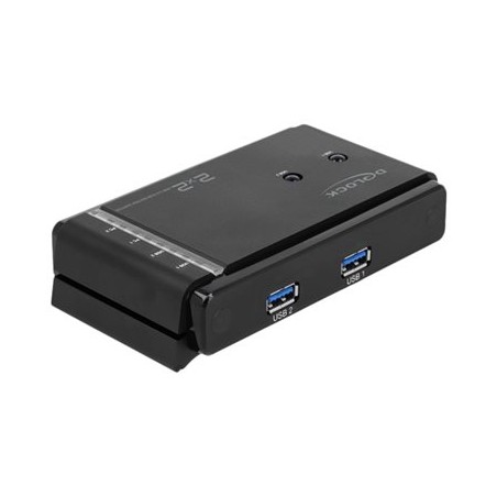 Delock USB 3.0 Matrix Switch 2 x 2 - USB periferní sharing switch - desktop - AC 100 - 240 V