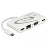 Delock - Retail Pack - dokovací stanice - USB-C 3.1 - VGA, HDMI - 1GbE