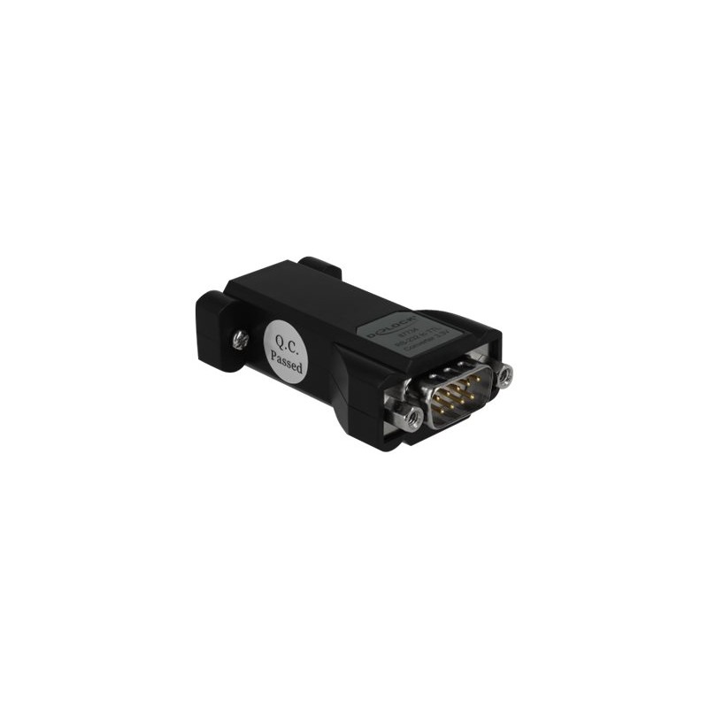 Delock Converter 1 x Serial RS-232 DB9 female to 1 x Serial LVTTL / LVCMOS 3.3 V DB9 male with ESD protection 3 kV and extended