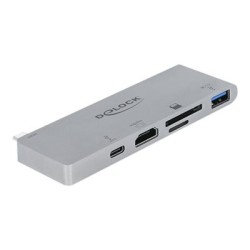 Delock Docking Station with 4K and PD 3.0 - Retail Box - dokovací stanice - USB-C / Thunderbolt 3 - HDMI - pro Apple MacBook