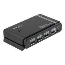 Delock DisplayPort 1.4 Switch 2 x 2 DisplayPort in to 1 x 2 DisplayPort out 8K - Spínač video/audio - desktop