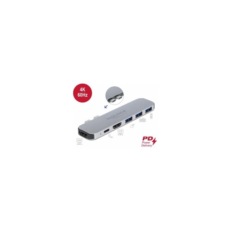 Delock - Dokovací stanice - USB-C - HDMI - pro Apple MacBook Pro