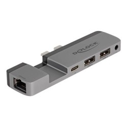 Delock - Dokovací stanice - USB-C / Thunderbolt 4 - Thunderbolt - 1GbE