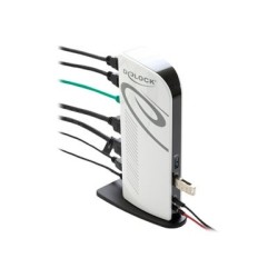 Delock USB Docking Station Dual HDMI Full-HD - Dokovací stanice - USB 3.2 Gen1 - 2 x HDMI - 1GbE