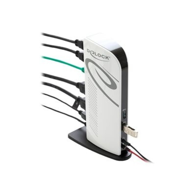 Delock USB Docking Station Dual HDMI Full-HD - Dokovací stanice - USB 3.2 Gen1 - 2 x HDMI - 1GbE
