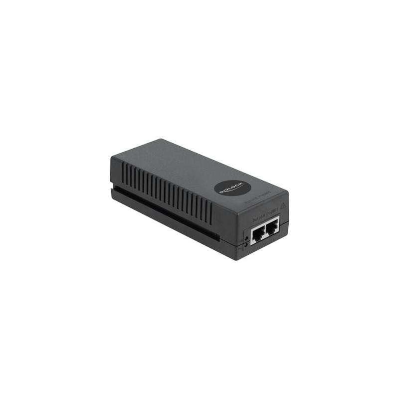 Delock 10 Gigabit PoE+ Injector - Dávkovač energie - AC 100-240 V - 30 Watt - černá