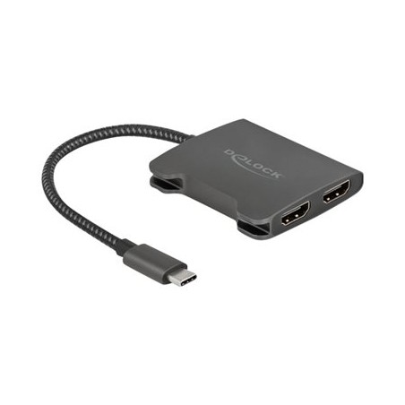 Delock - Rozdělovač video / audio - 2 x HDMI - desktop 87778