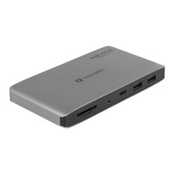 Delock - Dokovací stanice - Thunderbolt 3 - 2 x DP - 1GbE