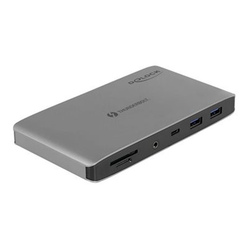 Delock - Dokovací stanice - Thunderbolt 3 - 2 x DP - 1GbE