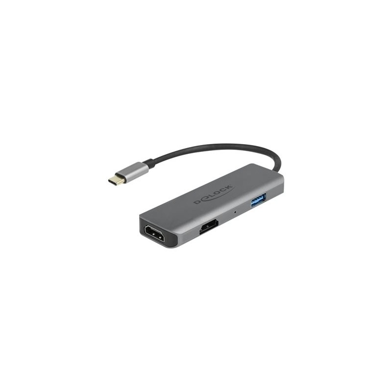 Delock - Dokovací stanice - USB-C / Thunderbolt 3 - 2 x HDMI