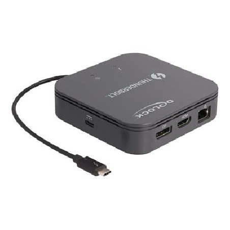 Delock - Dokovací stanice - Thunderbolt 3 - HDMI, DP - 1GbE
