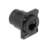 Delock - D-Type - mechanismus síťové zásuvky - RJ 45 - 1 síťová zásuvka - černá